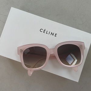 Celine oversized light pink sunglasses